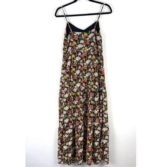 J. Crew Mercantile Floral Print Sleeveless Tiered Maxi Sun Dress Women's Size 2 - Picture 2 of 10